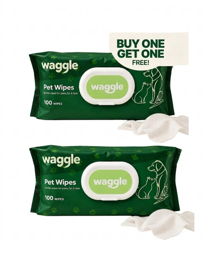 Waggle pet wipes - 100 wipes (Buy 1 Get 1)
