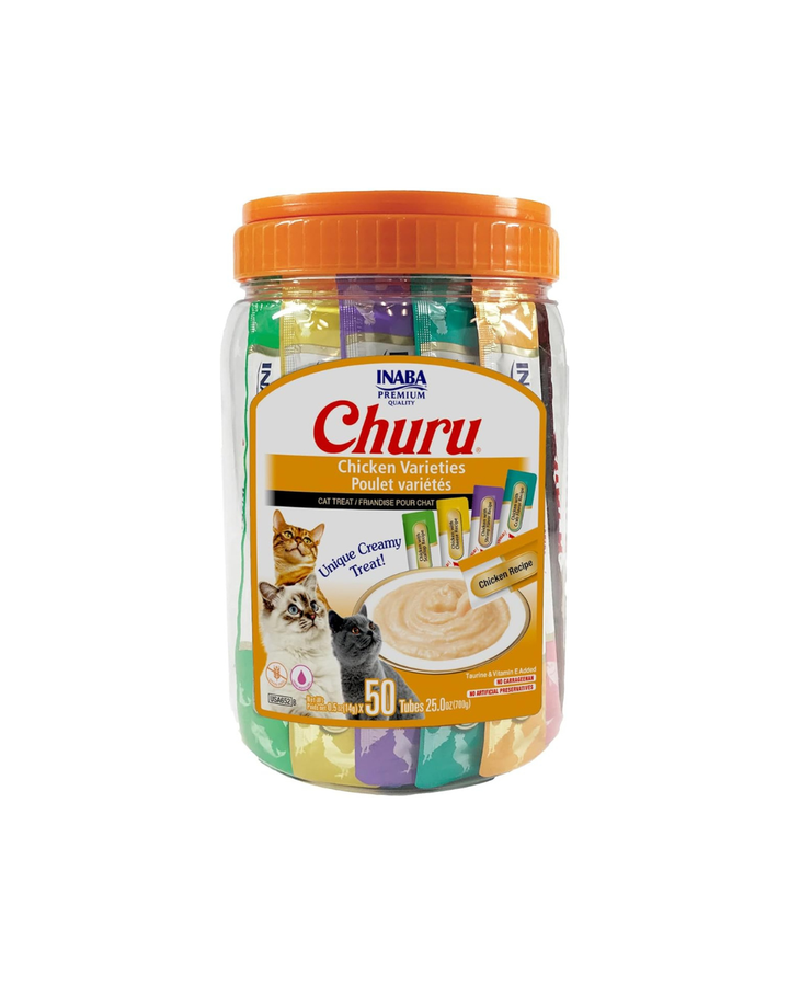 Inaba Churu Chicken Variety Pack Cat Treats - 50X14g