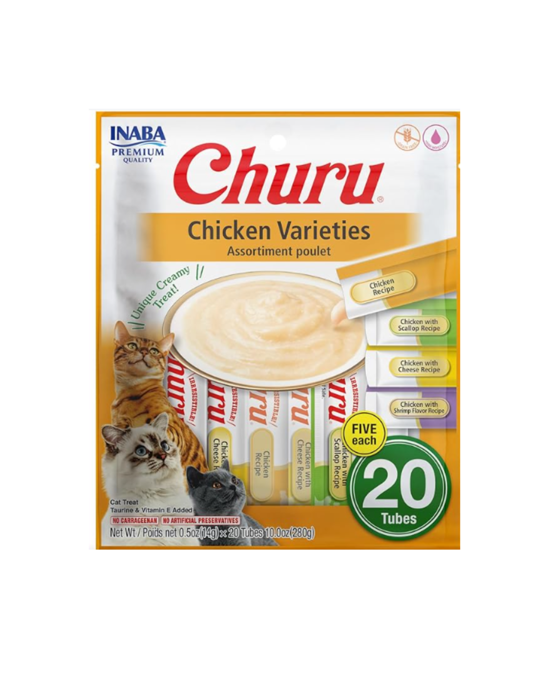 INABA Churu Chicken Variety - Box 20 Tubes