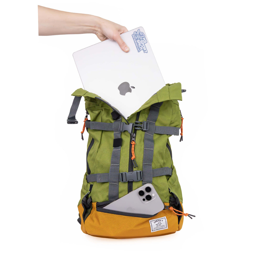 Urban 3  Dual Use Dog Carrier & Traditional Backpack - Green