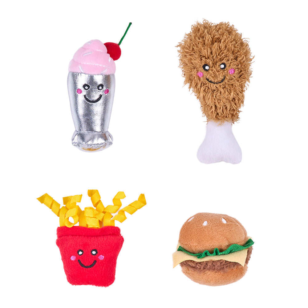 ZippyClawsÂ® NomNomzÂ® 4-Pack - Fast Food by ZippyPaws
