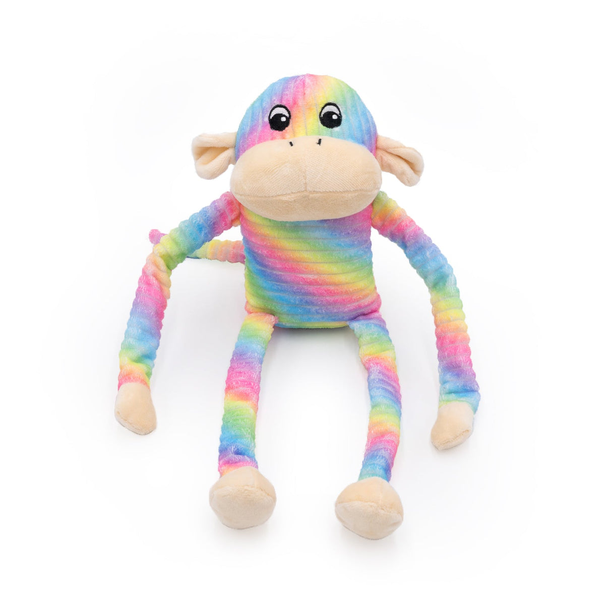 Spencer the Crinkle Monkey - Large Rainbow by ZippyPaws