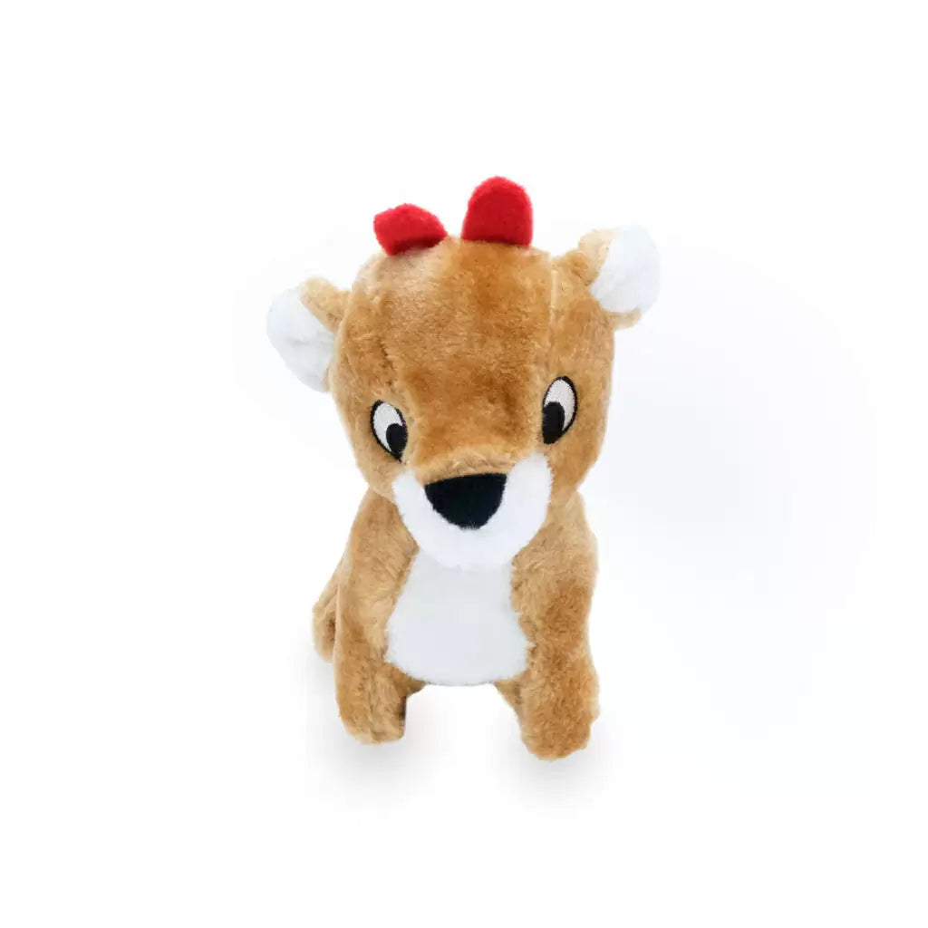 Holiday Reindeer Plush Dog Toy