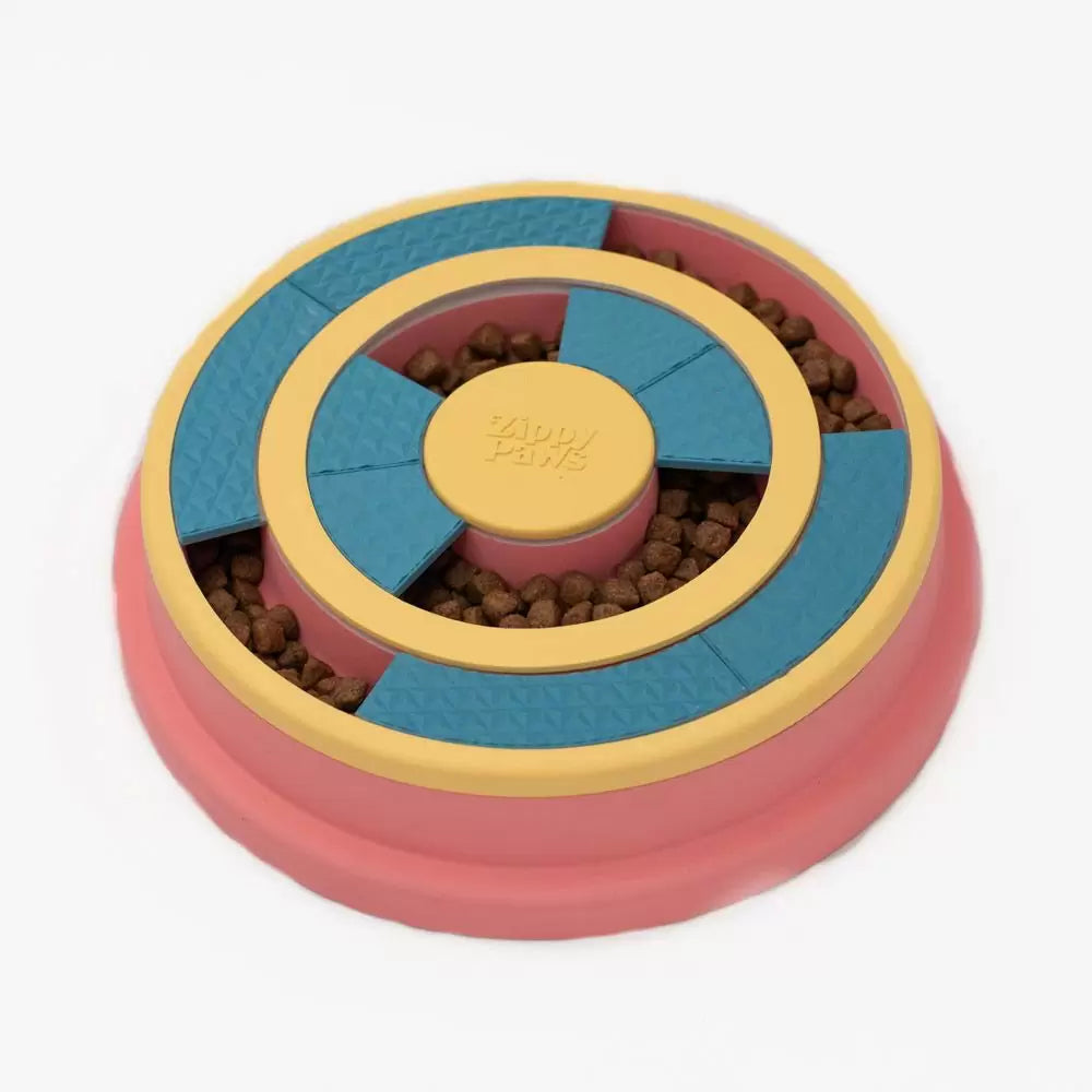 Wagging Wheel Puzzle Feeder Bowl for Dogs