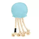Suede and Rope Jellyfish Dog Toy