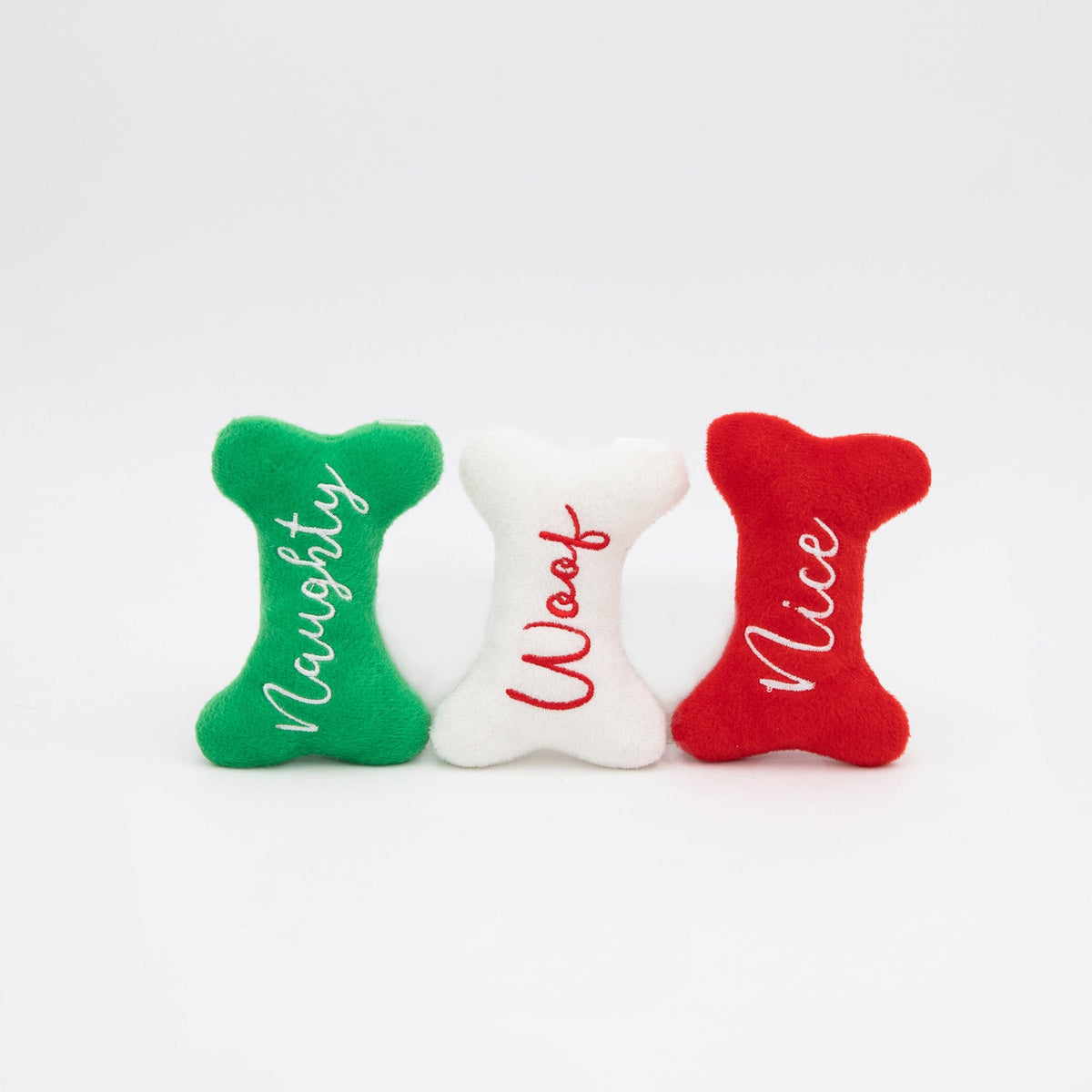Holiday Miniz 3-Pack - Naughty and Nice Bones by ZippyPaws