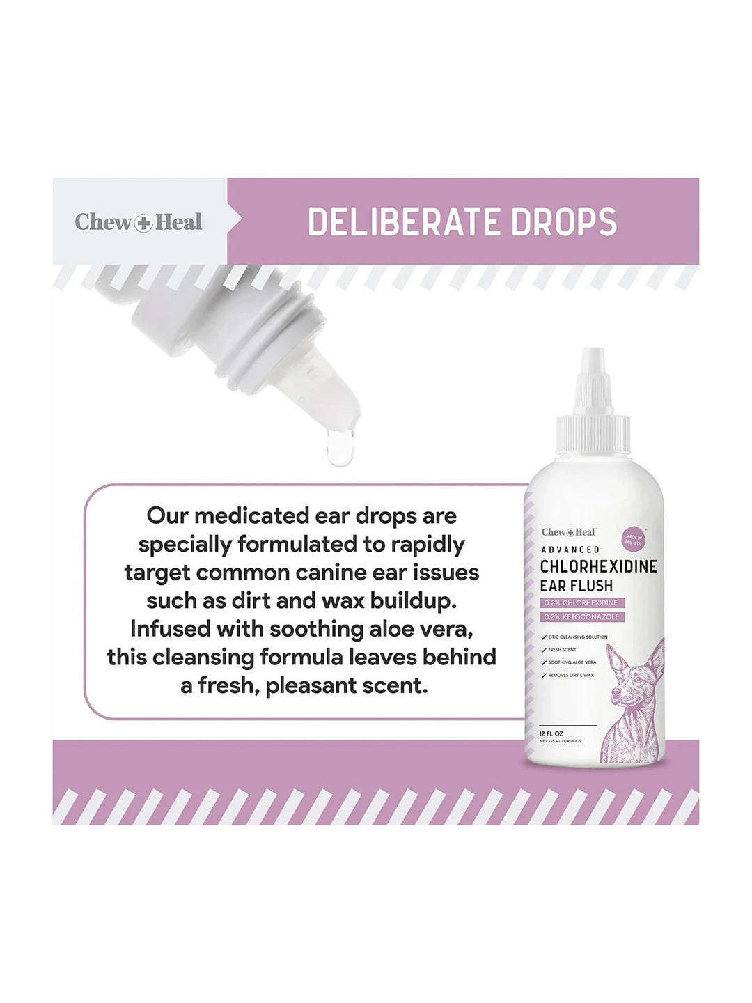 Advanced Antiseptic Otic Chlorhexidine Ear Flush for Dogs