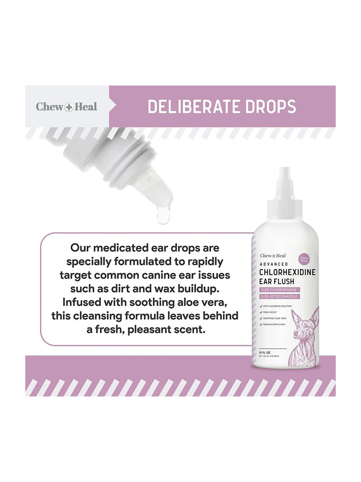 Advanced Antiseptic Otic Chlorhexidine Ear Flush for Dogs