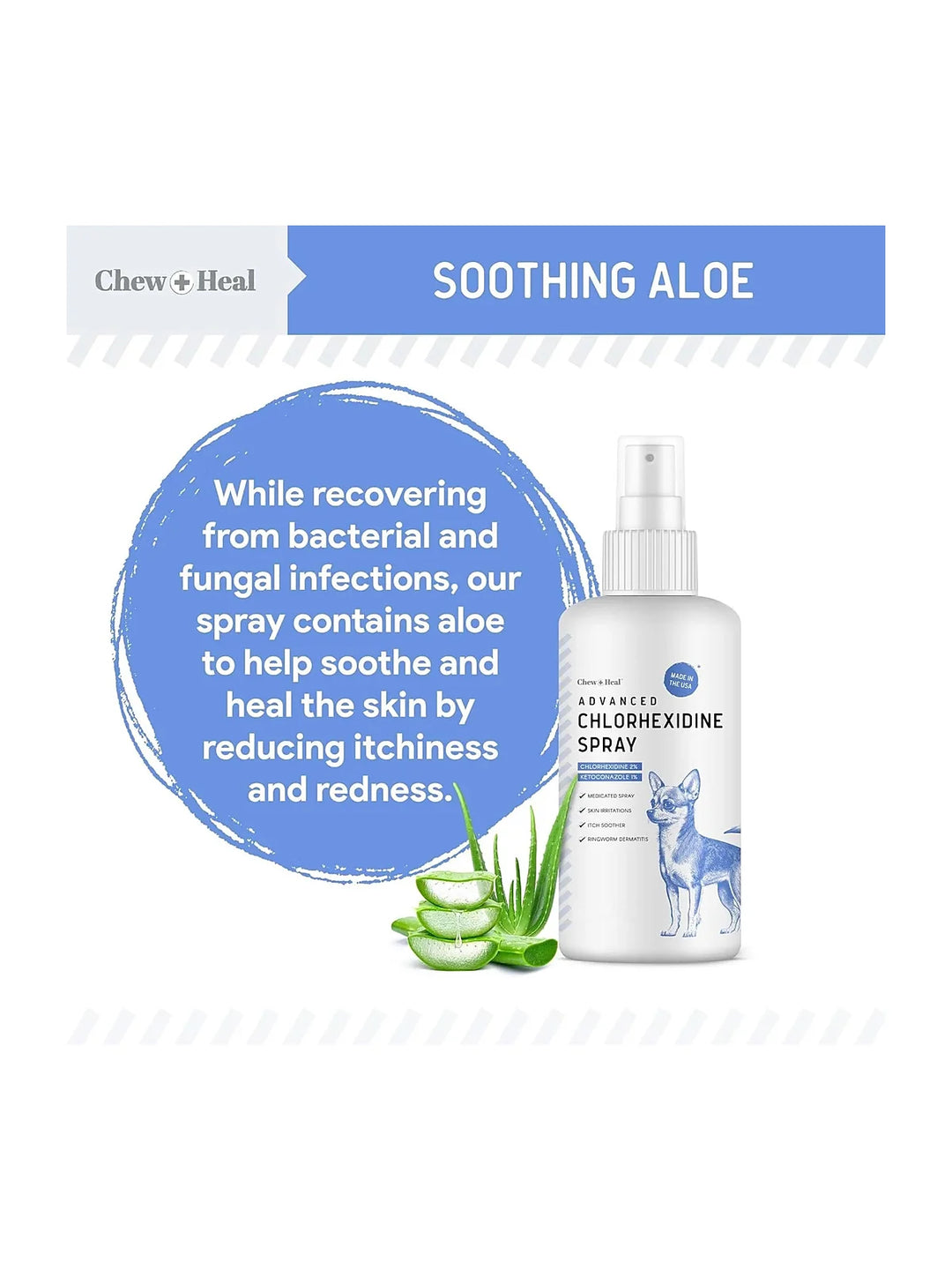 Advanced Chlorhexidine Medicated Wound Care Spray for Dogs