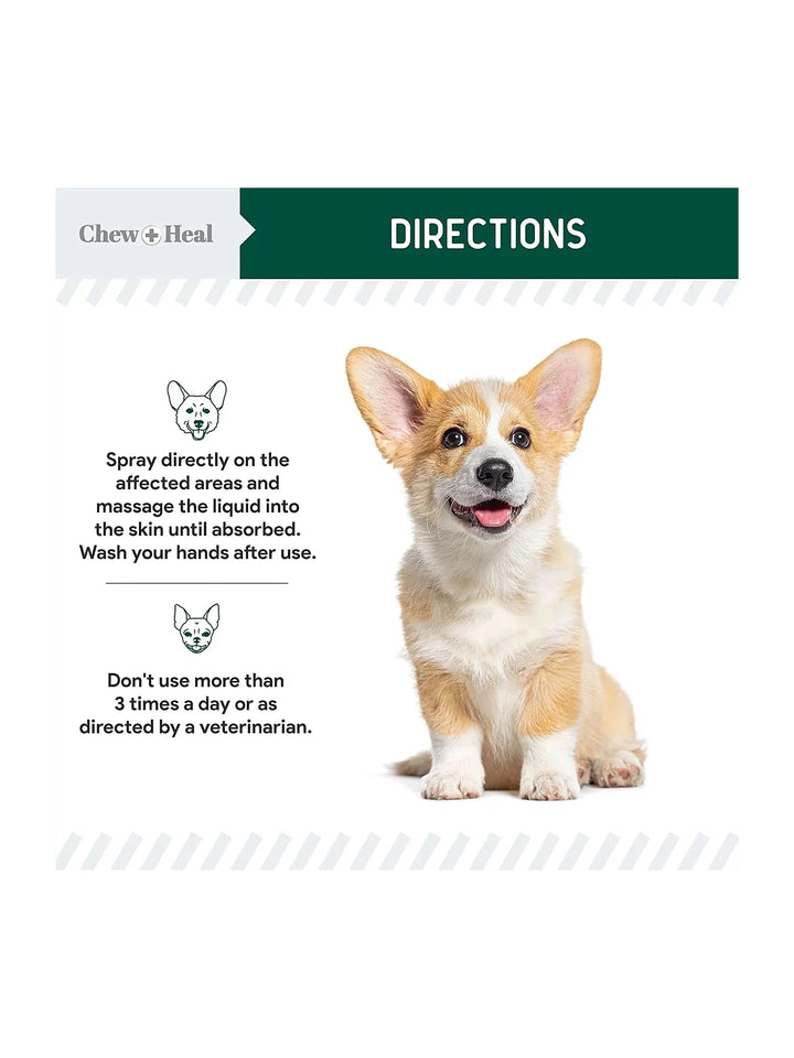 Advanced Hydrocortisone Medicated Wound Care Spray for Dogs