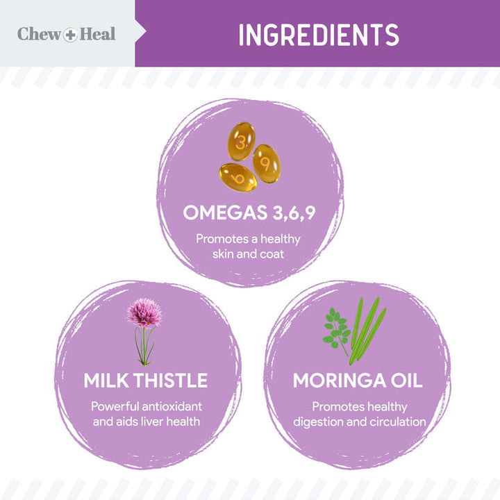 Milk Thistle Tincture with Moringa Oil & Salmon Oil Liquid Kidney & Liver Health Supplement for Dogs(2oz)