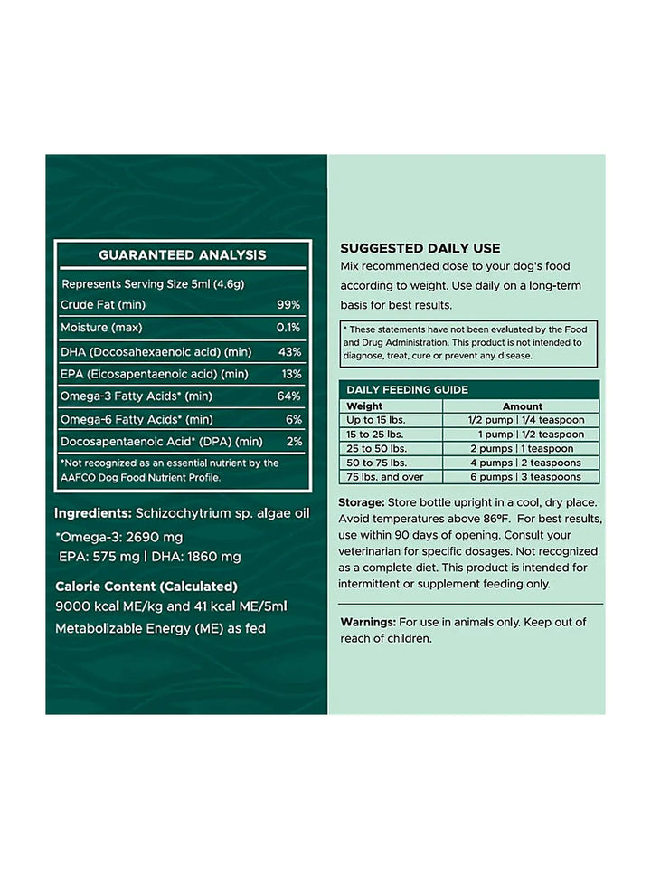 Algae Omega 3 Oil for Dogs