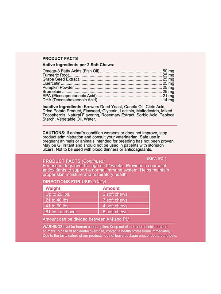 Allergy Aid Soft Chew Allergy Supplement for Dogs