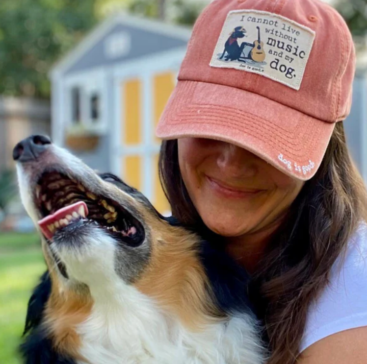 Hat: I Cannot Live Without Music and My Dog