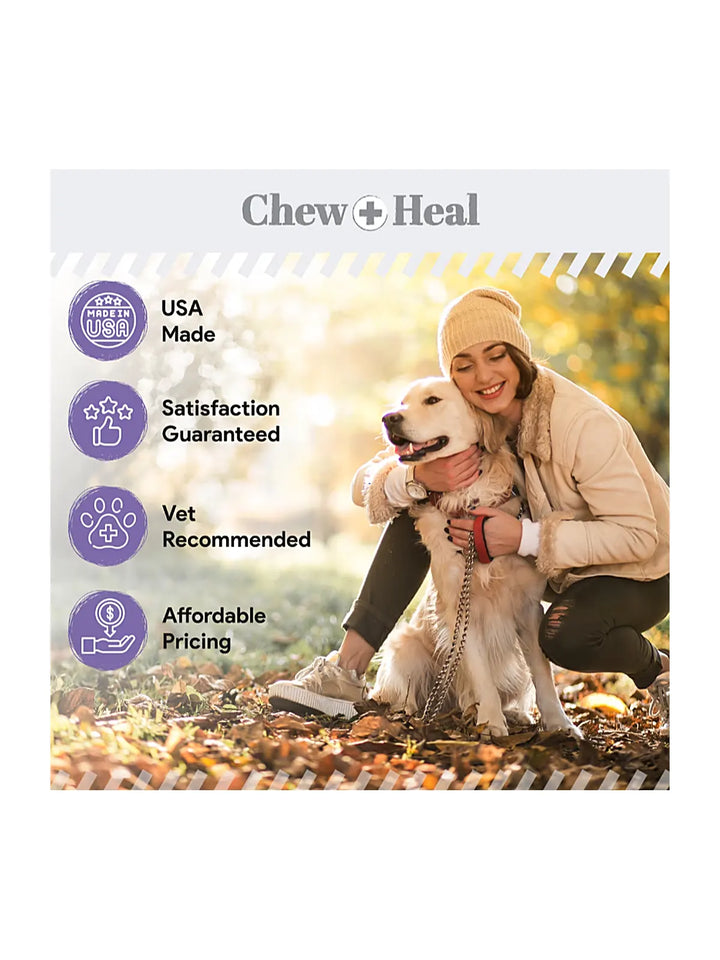 Chew + Heal Antimicrobial Hot Spots & Skin Infection Hypochlorous Acid Lotion for Dogs & Cats Wound Care