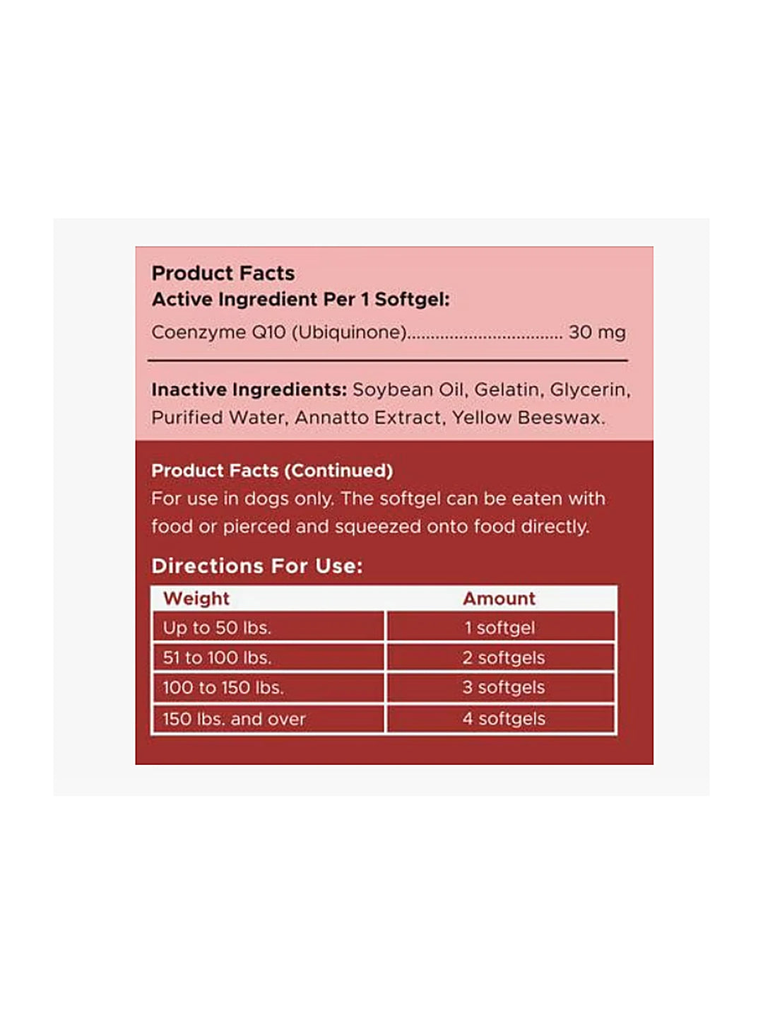 Chew + Heal CoQ10 Heart Support Softgels Supplement for Dogs, 60 count.