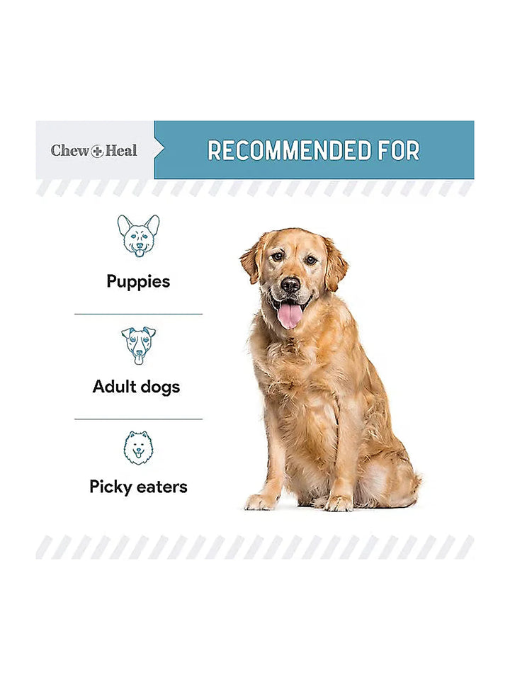 Chew + Heal Daily 12-in-1 Multivitamin, Multifunctional Wellness Powder Supplement for Dogs
