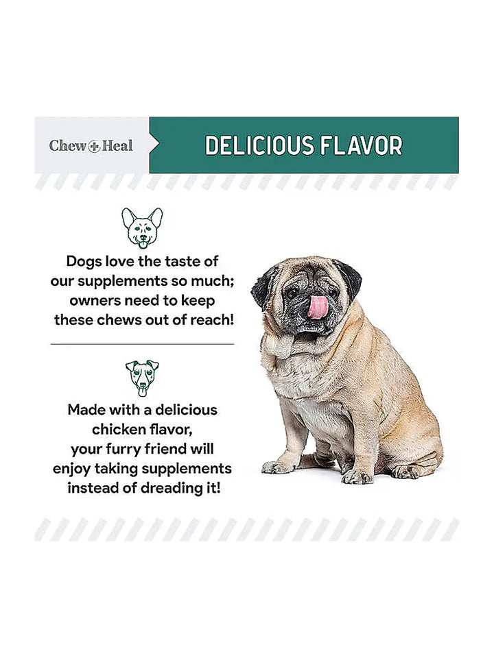 Chew + Heal Essential 12-in-1 Multivitamin Soft Chews for Dogs