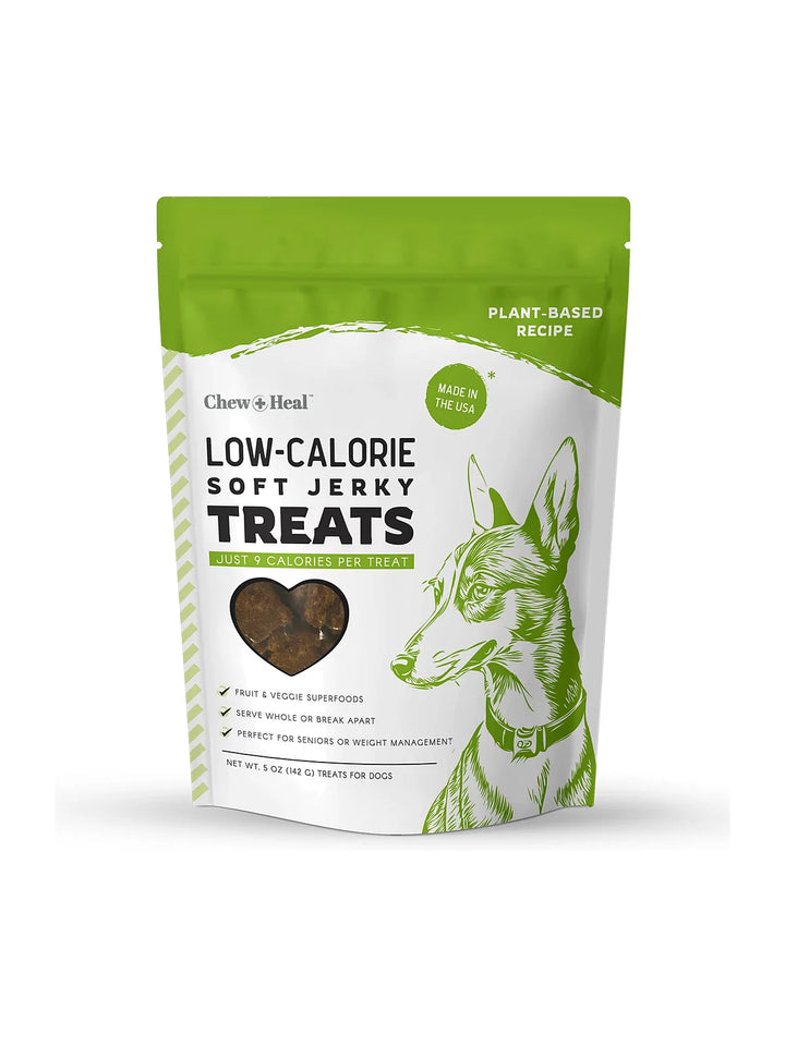 Chew + Heal Limited Ingredient Low Calorie Fruit & Veggie Superfoods Soft Jerky Dog Treats