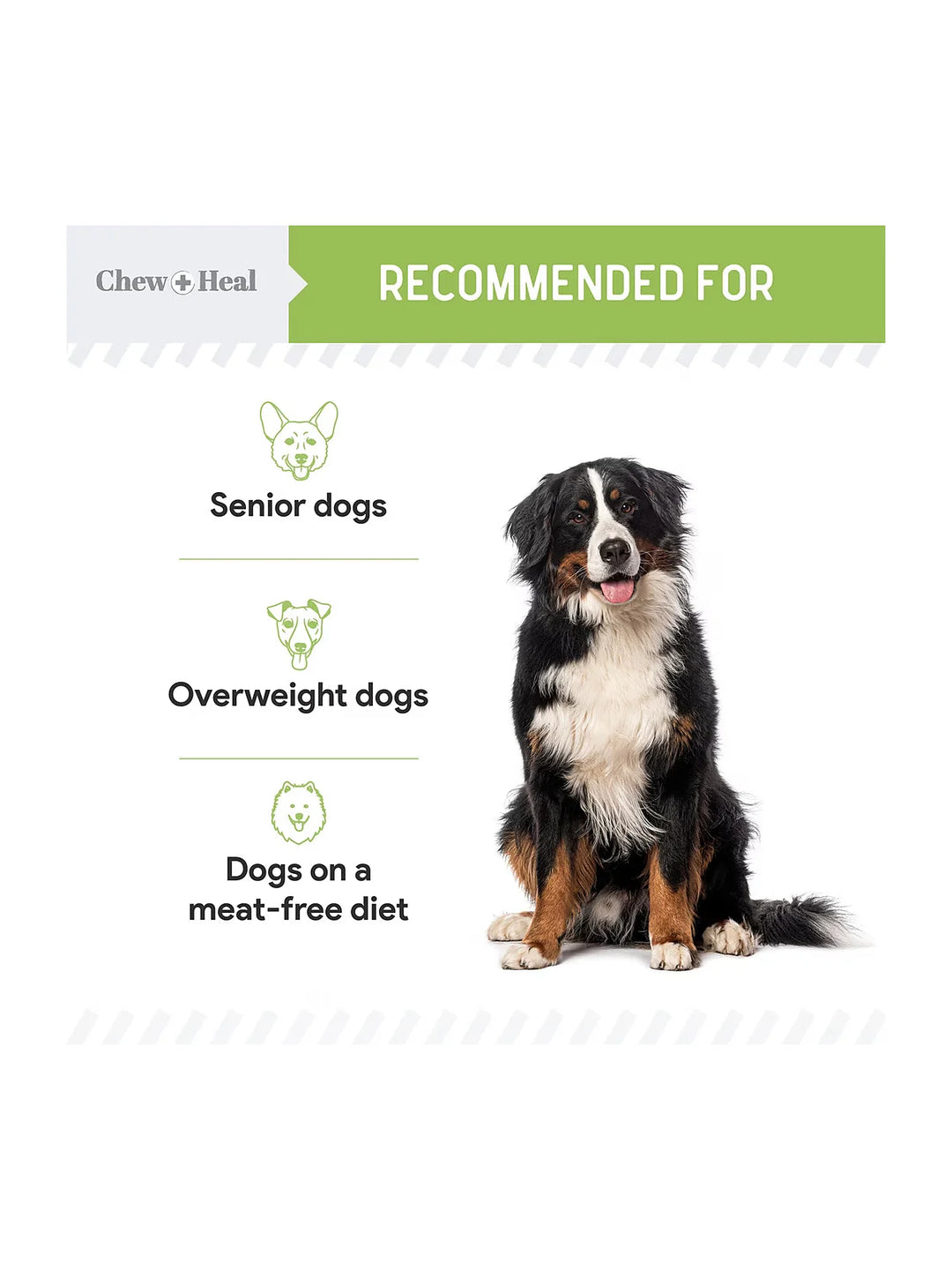 Chew + Heal Limited Ingredient Low Calorie Fruit & Veggie Superfoods Soft Jerky Dog Treats