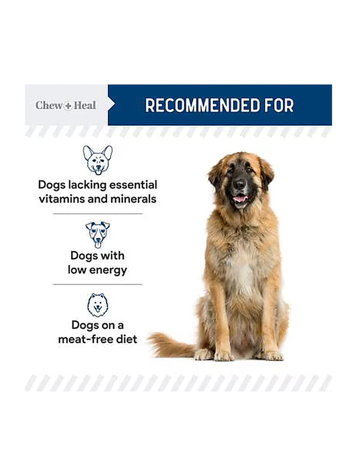 Chew + Heal Limited Ingredient Wild Alaskan Salmon Multivitamin Soft Jerky Dog Treats, 12-oz and 5-oz