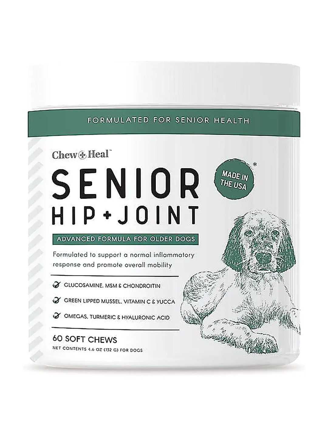 Chew + Heal Senior Hip & Joint Dog Supplement