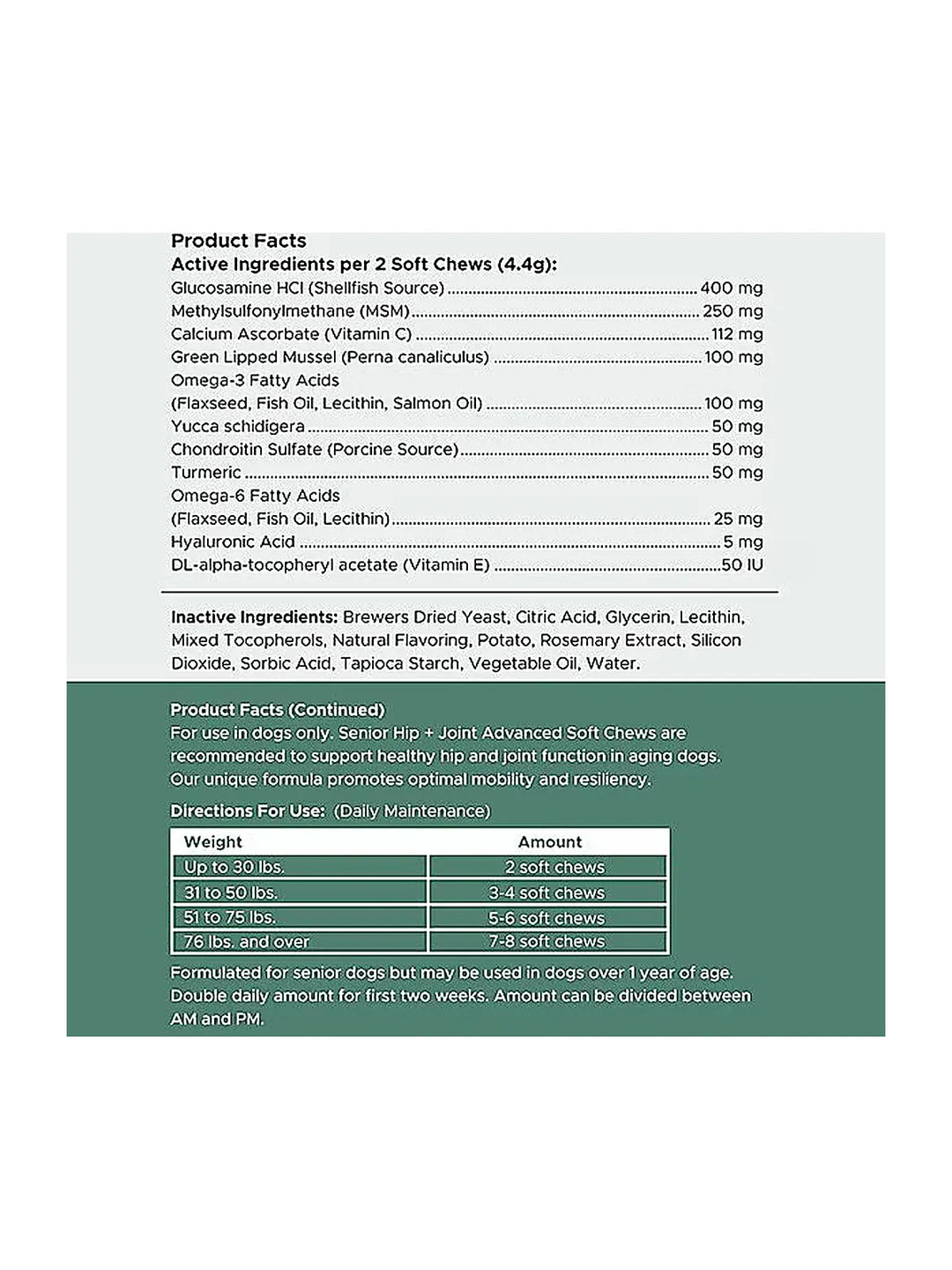 Chew + Heal Senior Hip & Joint Dog Supplement