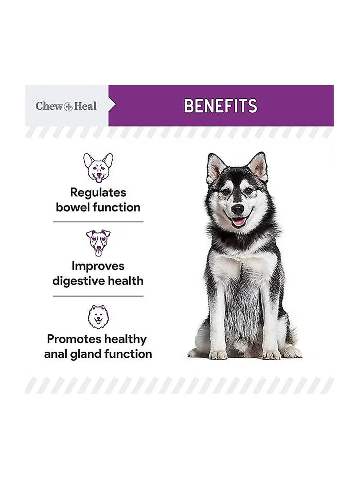Chew + Heal Stop The Scoot Anal Glands Powder Supplement for Dogs- Powder