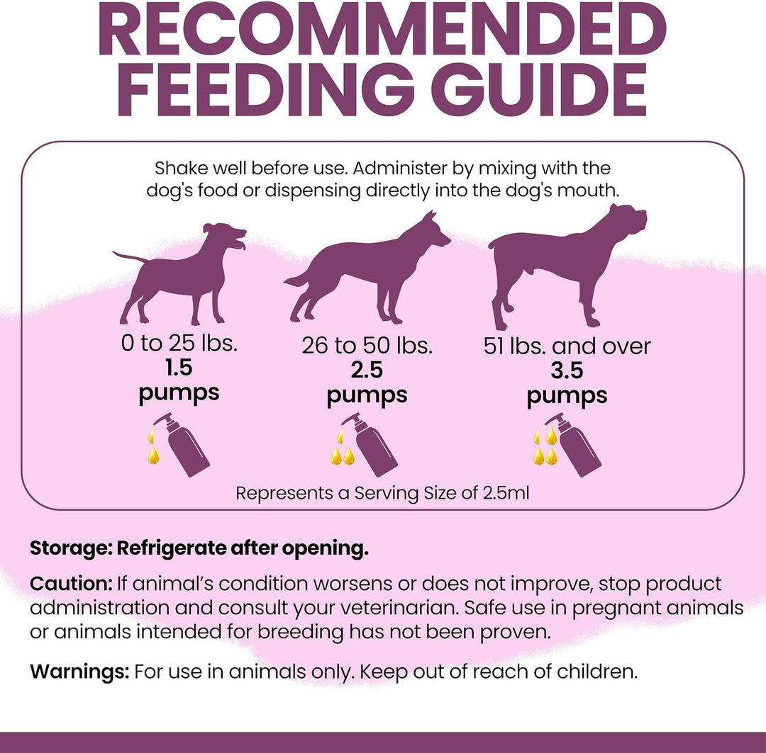 Liquid Collagen Supplement for Dogs – 4 oz Pump Bottle