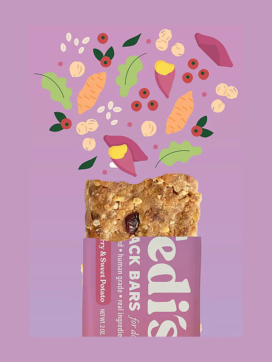 Cranberry & Sweet Potato Snack Bars