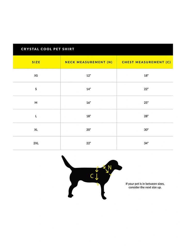 Crystal Cool Pet Cooling Shirt - Blue