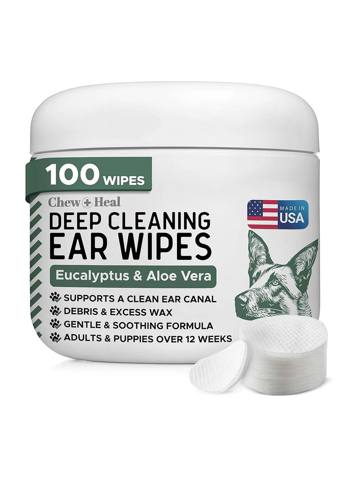 Deep Cleaning Ear Wipes for Dogs – 100 Count