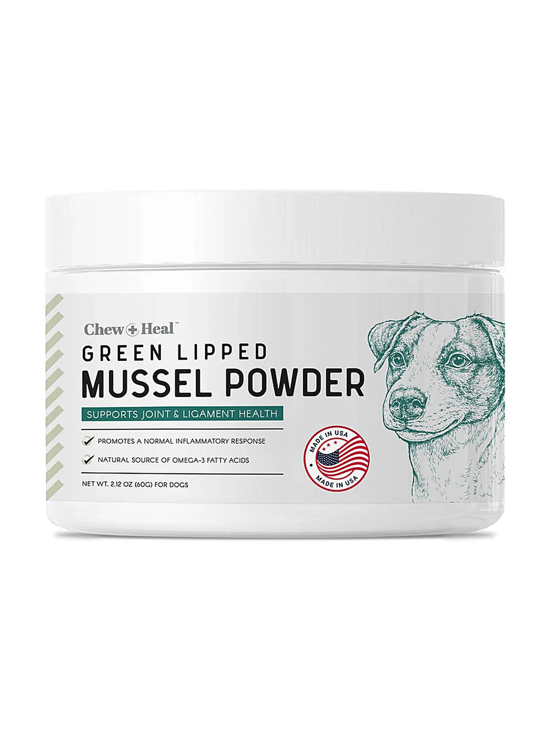 Green Lipped Mussel Powder Joint & Ligament Health Supplement for Dogs & Cats (2.12 oz)