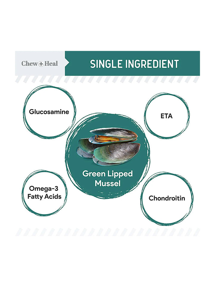 Green Lipped Mussel Powder Joint & Ligament Health Supplement for Dogs & Cats (2.12 oz)