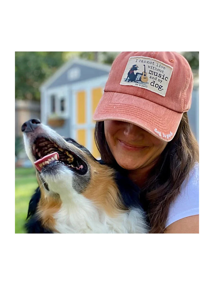 Hat: I Cannot Live Without Music and My Dog