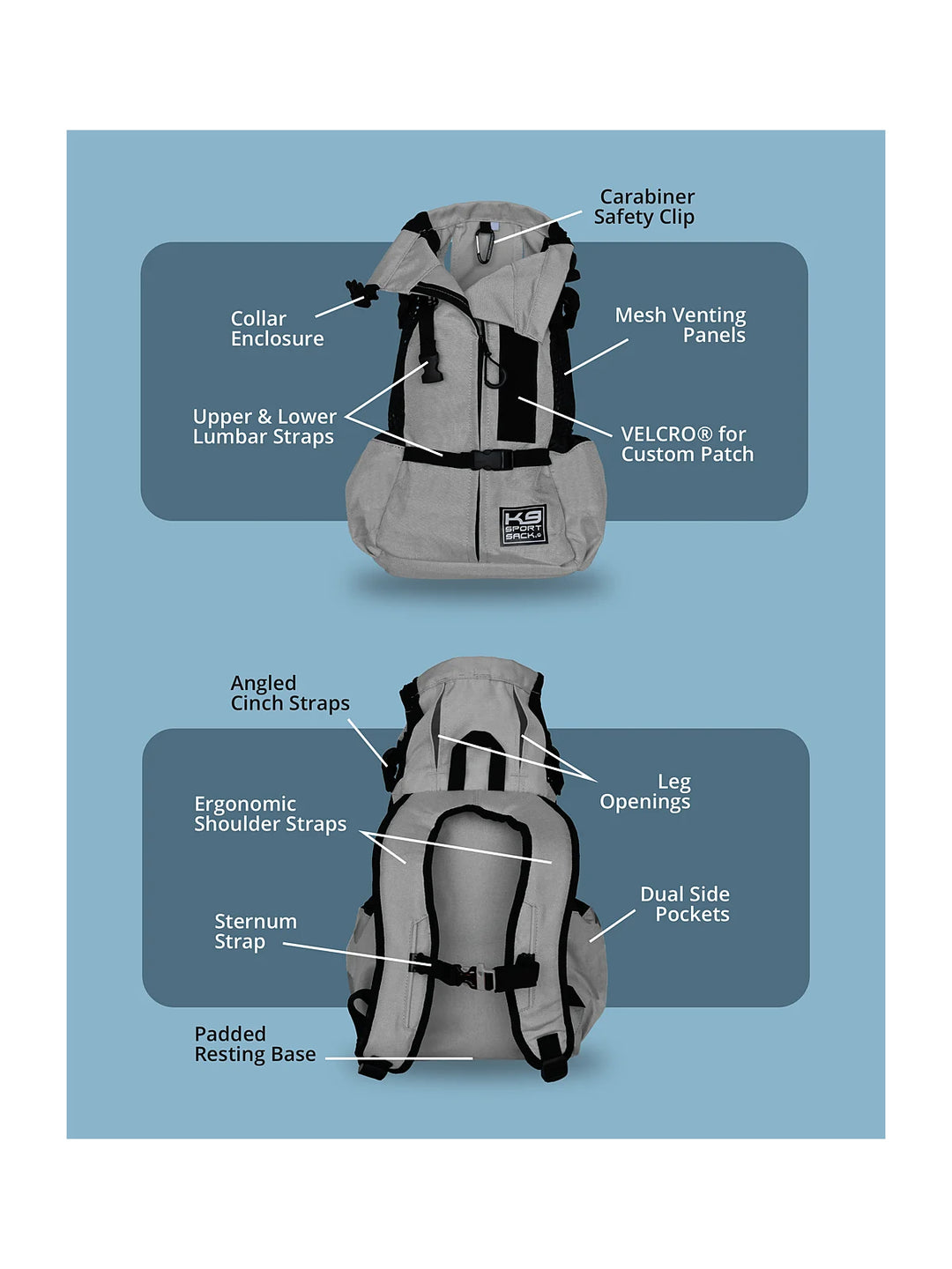 Klearance Air 2, Original Backpack Dog Carrier - Mint