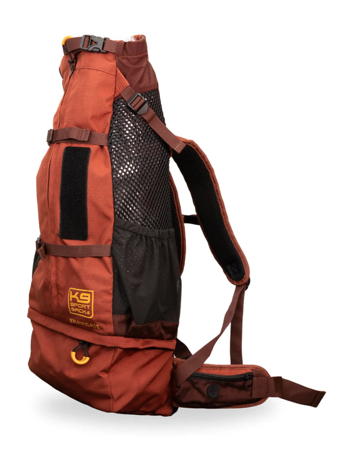 Knavigate- Advanced Dog Carrier with Internal Frame & Hip Belt  -  Red