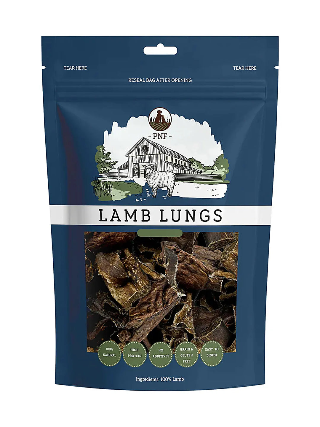 Lamb Lungs Treats 100g