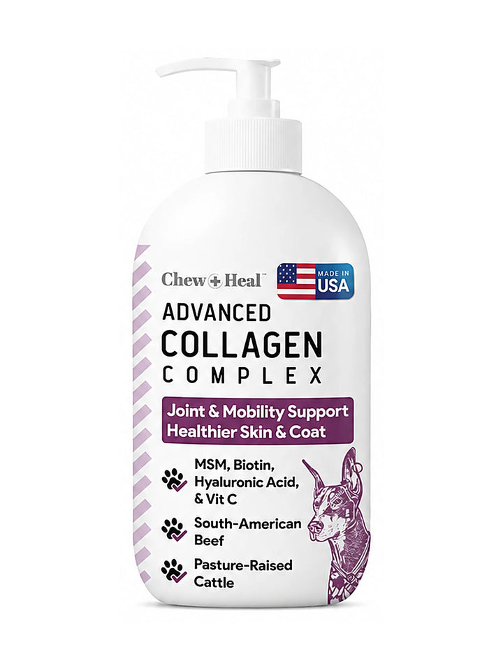 Liquid Collagen Supplement for Dogs – 4 oz Pump Bottle