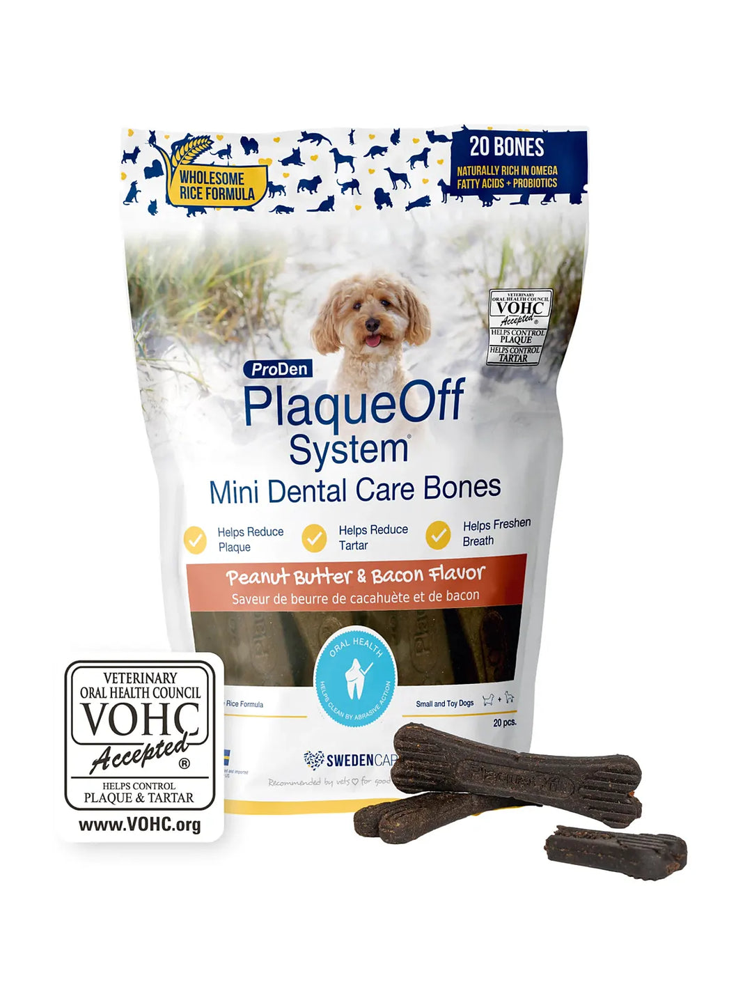 Mini Dental Care Bones - Peanut Butter & Bacon