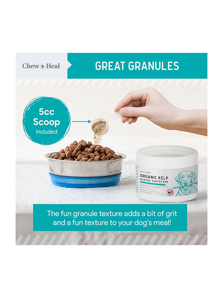 Organic Kelp Marine Superfood Granules Dental Supplement for Dogs