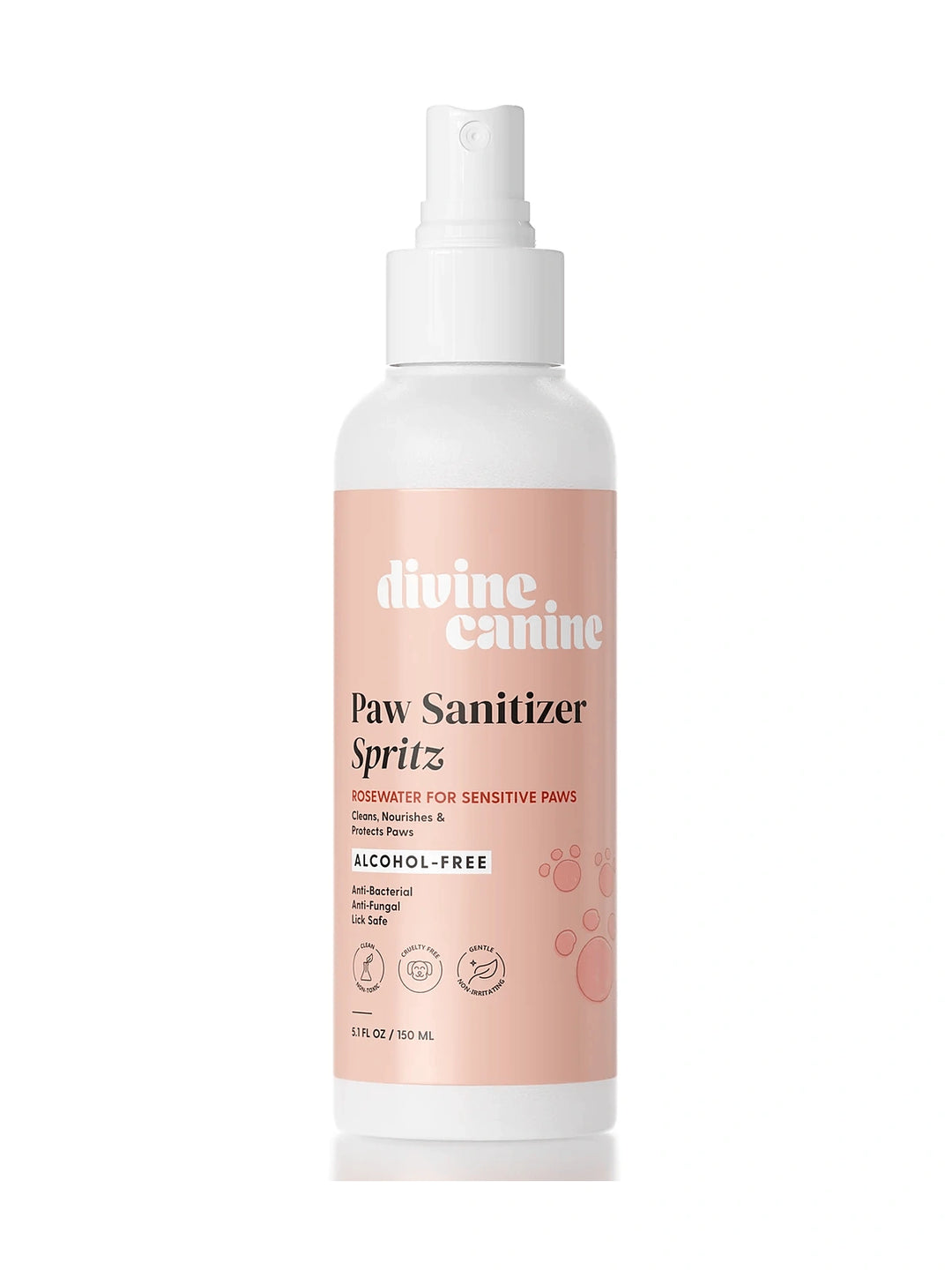 Paw Sanitizer Spritz - Sensitive with Rosewater