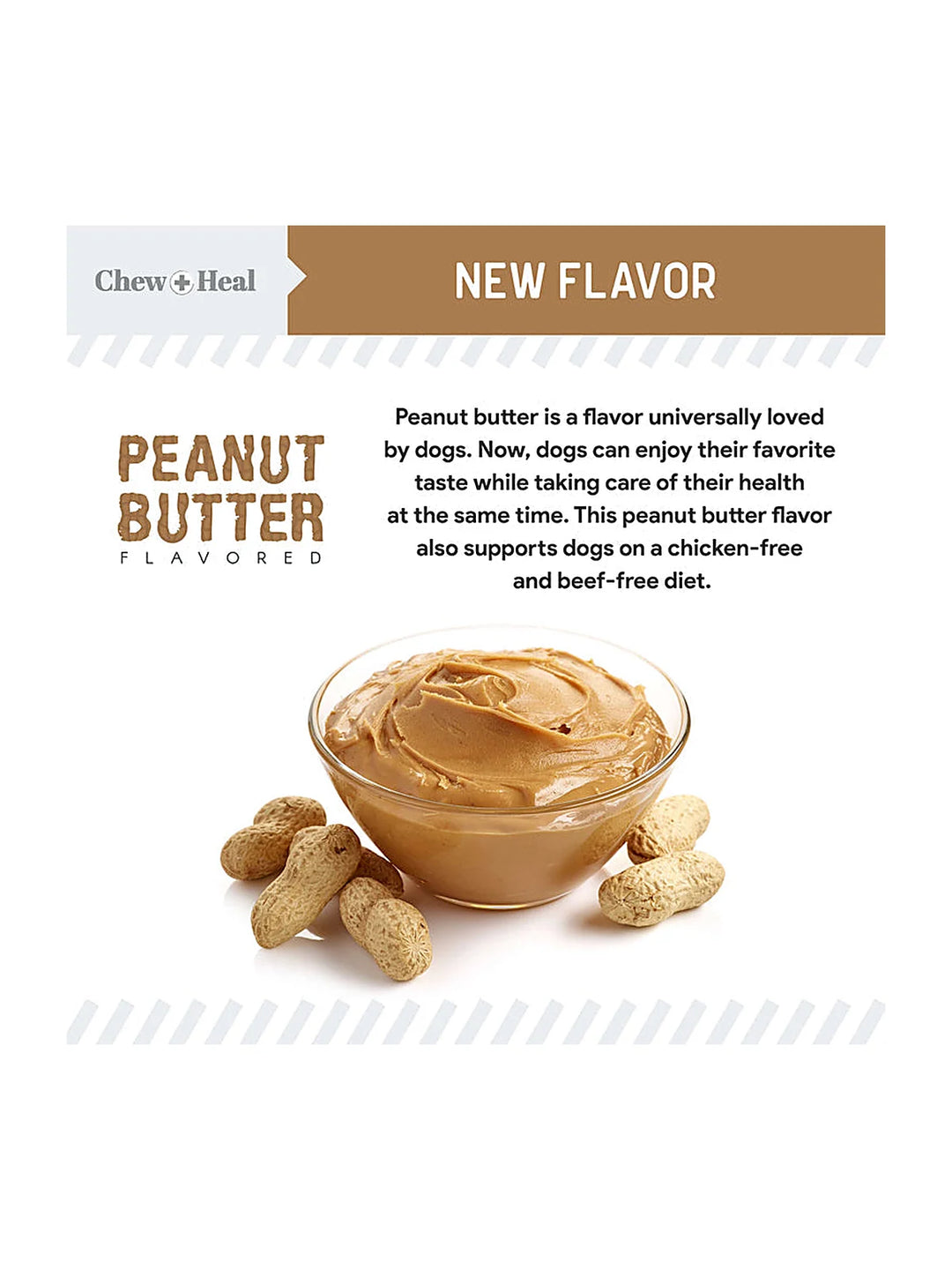 Peanut Butter Omega Skin + Coat Supplement for Dogs