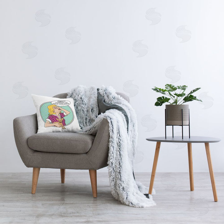 OMG I Forgot the Kids, Feed the Dog Decorative Throw Pillow