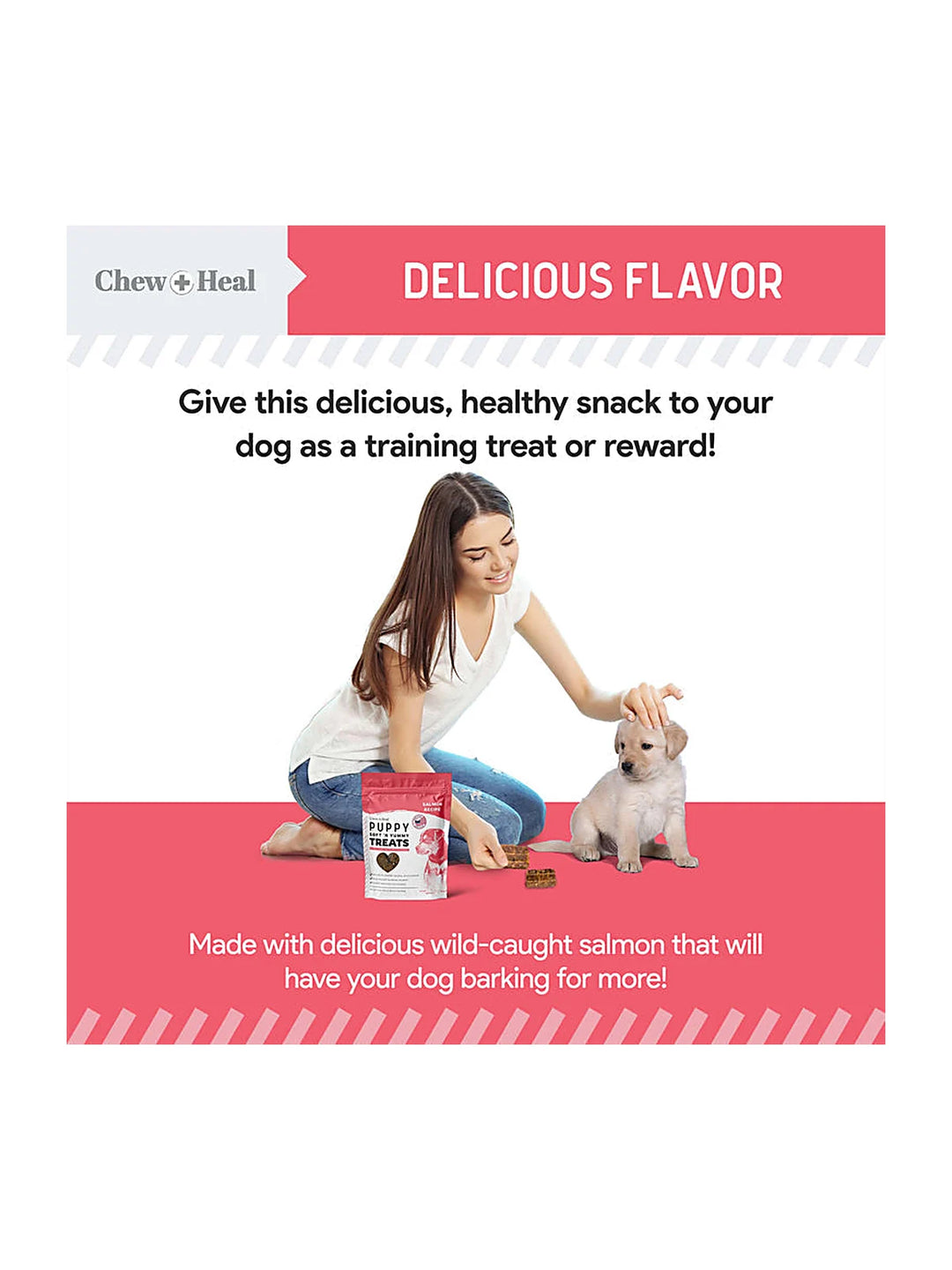 Puppy Soft 'N Yummy Wild Alaskan Salmon Limited Ingredient Jerky Dog Treats