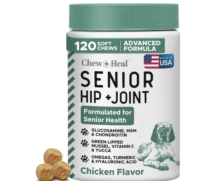 Chew + Heal Senior Hip & Joint Dog Supplement