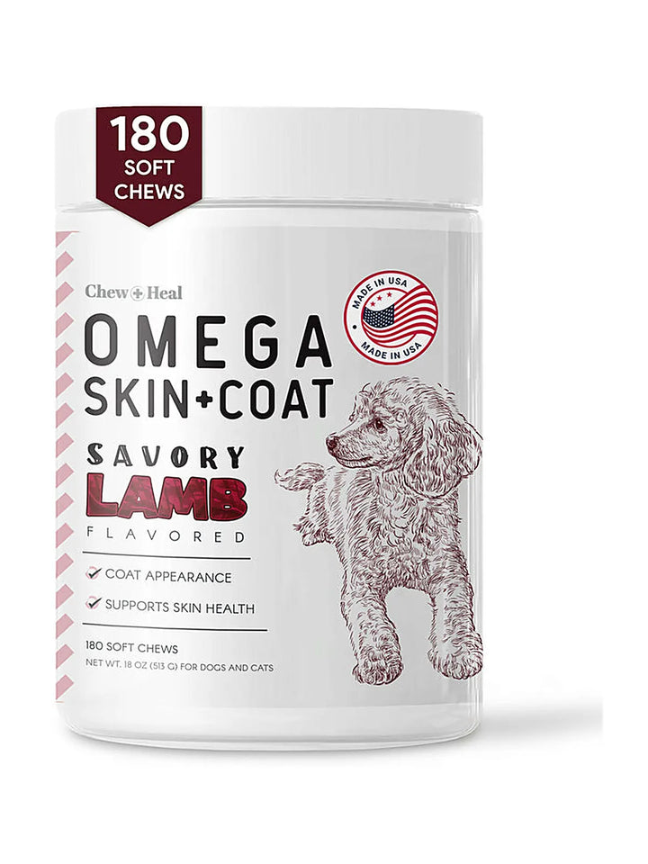 Savory Lamb Omega Skin & Coat Supplement for Dogs