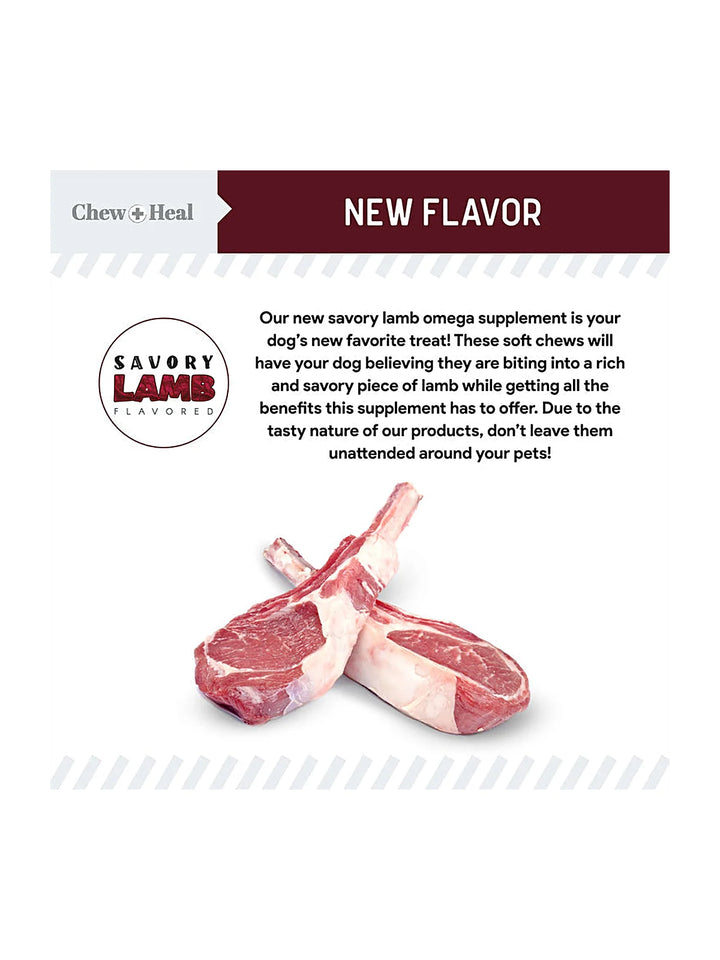 Savory Lamb Omega Skin & Coat Supplement for Dogs