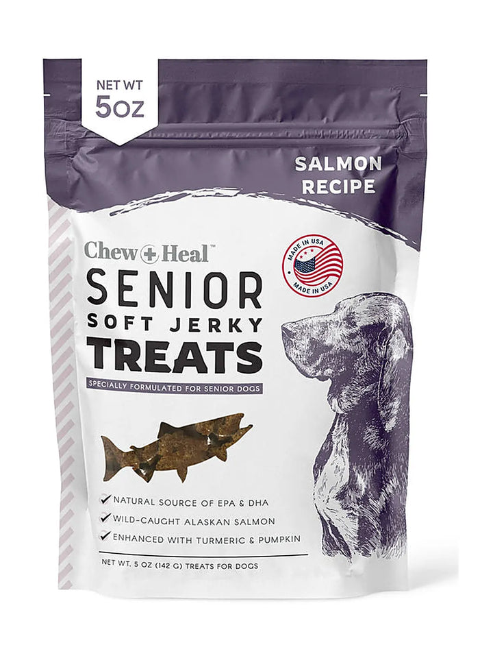 Senior Wild Alaskan Salmon Limited Ingredient Soft Jerky Dog Treats