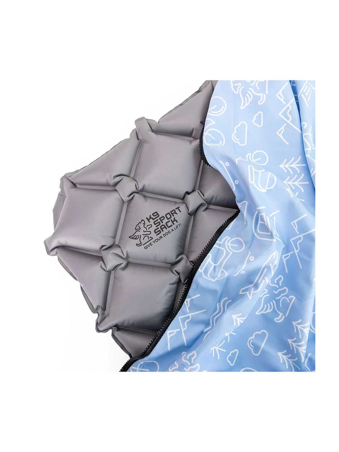 Sleeper - Inflatable Dog Bed with Washable Cover- Blue